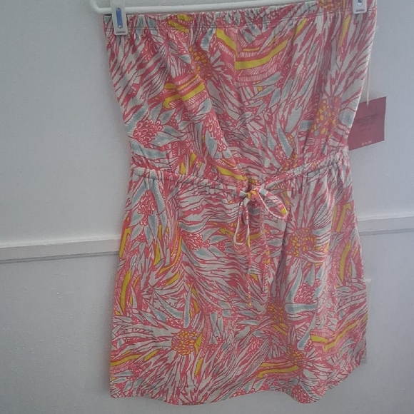 Mossimo Supply Co. Dresses & Skirts - Mossimo Supply Co. Pink and Yellow Strapless Dress